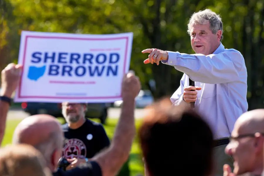 Brown and Acton Lead in Ohio Races, Poll Shows