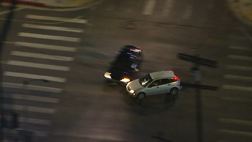Police chase ends in violent T-bone crash