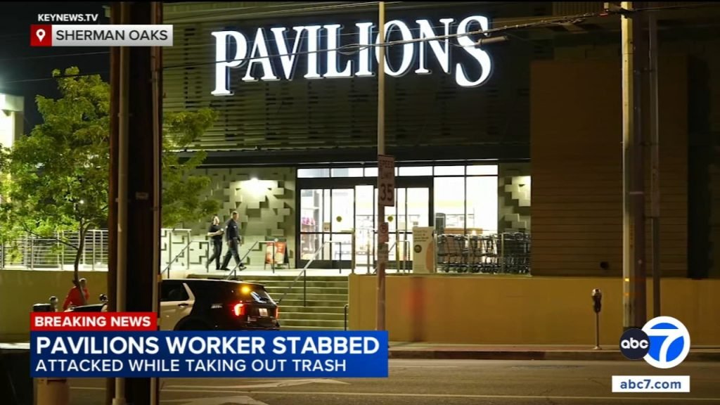 Pavilions worker stabbed in back while taking out trash