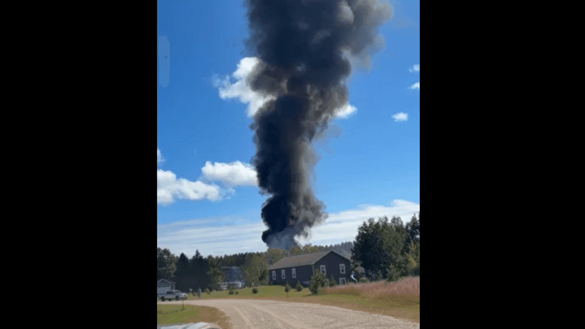 Military plane from Texas crashes triggering evacuation; pilot in stable condition