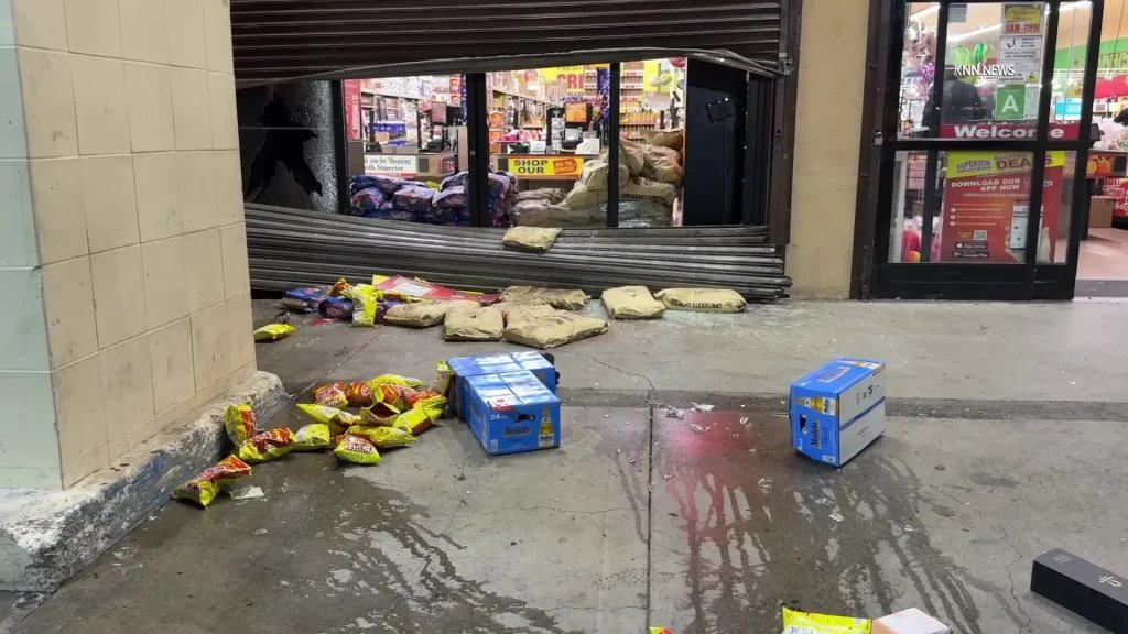 20-person mob loots grocery store at 4:30 a.m.