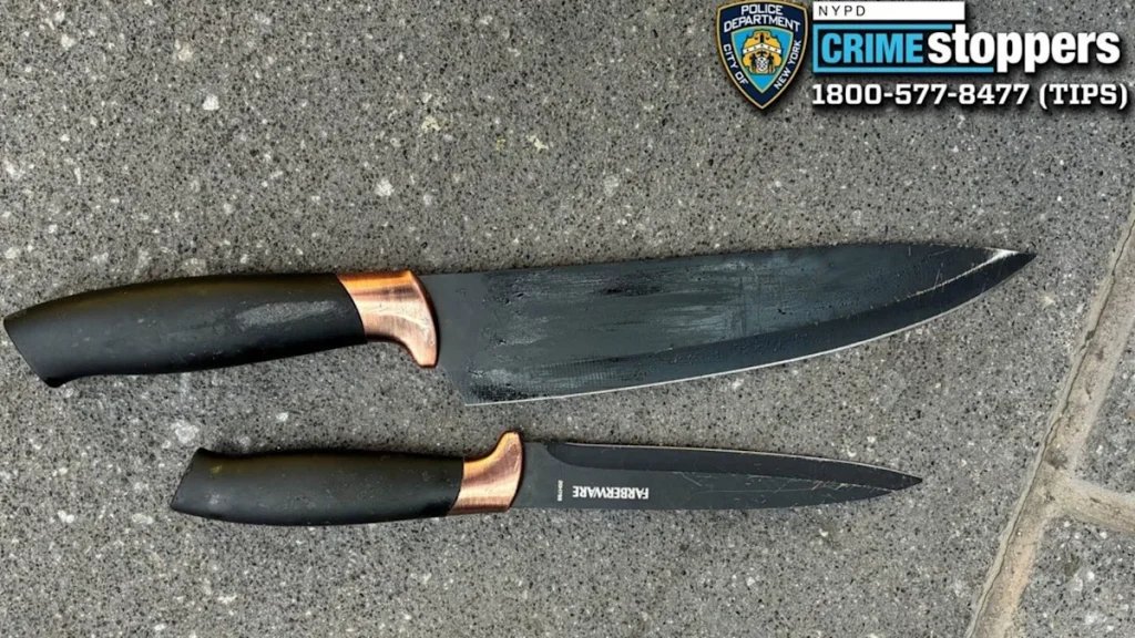 Woman stabs 2 in Times Square; NYPD shoots her