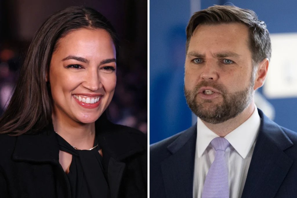 Poll: AOC Nearly Ties Vance in 2028 Matchup
