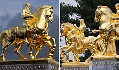 Trump Covers DC Statues in $5M Gold Leaf